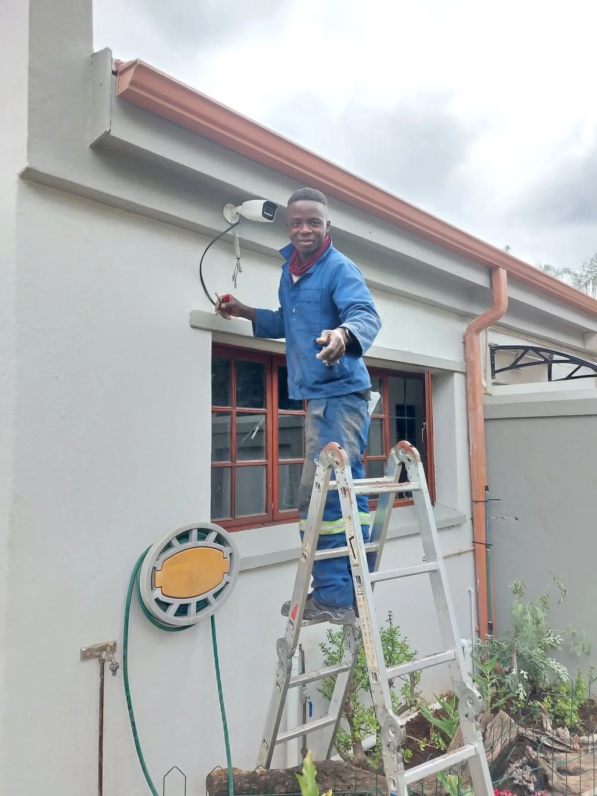 Exterior CCTV installation
